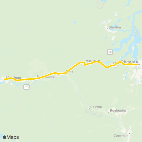 Grays Harbor Transit East County map