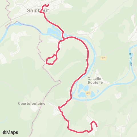 Ginko Villars-St-Georges ↔ Collège Jean Jaurès map