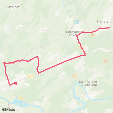 Ginko Franois ↔ Collège Jean Jaurès map