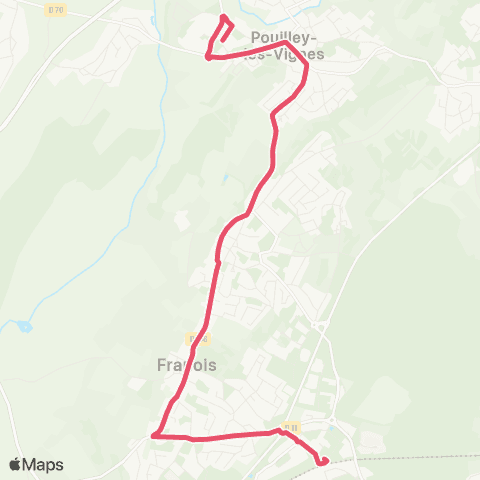 Ginko Franois ↔ Collège Pompidou map