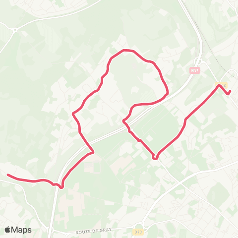 Ginko Montboucons ↔ Collège Camus map