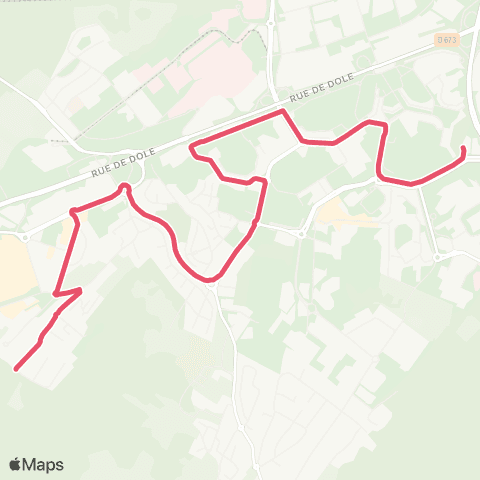 Ginko Pôle Micropolis ↔ Essarts l’Amour map