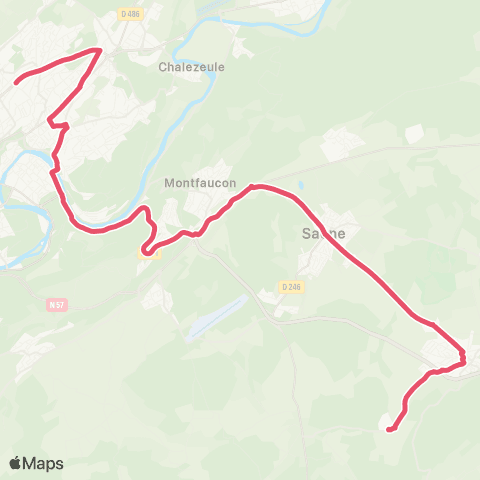 Ginko Le Gratteris ↔ Lycée St Jean map