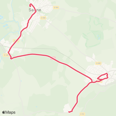 Ginko Le Gratteris ↔ Collège Entre Deux Velles map