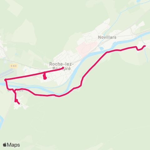 Ginko Roche-Lez-Beaupré ↔ Vaire map