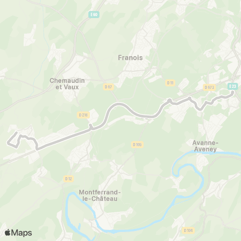 Ginko Dannemarie-sur-Crète ↔ Pôle Micropolis map