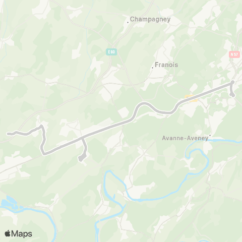 Ginko Saint-Vit ↔Pôle Micropolis map