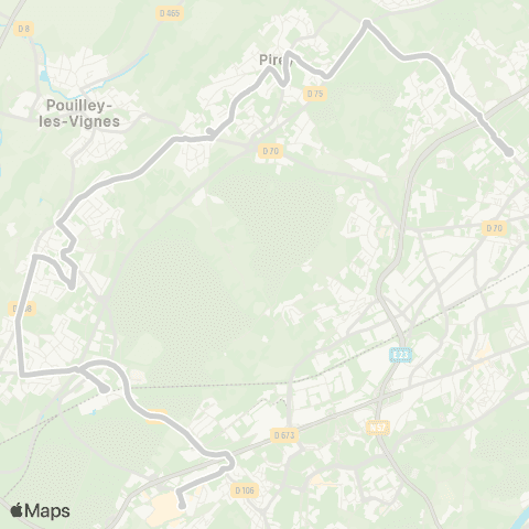 Ginko Hauts du Chazal / Châteaufarine ↔ Pôle Temis map