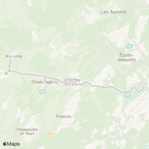 Ginko Noironte ↔ Pôle Temis map