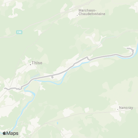 Ginko Deluz ↔ Pôle Orchamps map