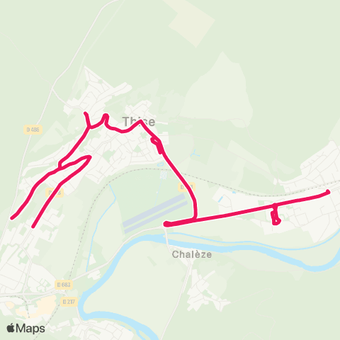 Ginko Thise ↔ Roche-Lez-Beaupré map