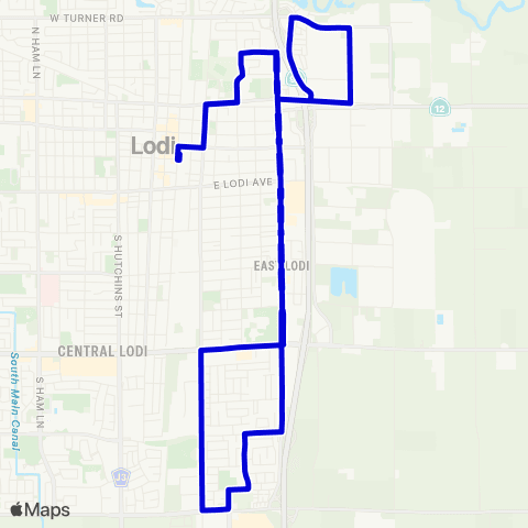 GrapeLine Route 5 map