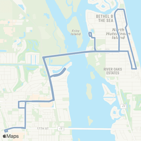 GoLine Ocean Dr / Conn Way-Ocean Dr / Conn Way map