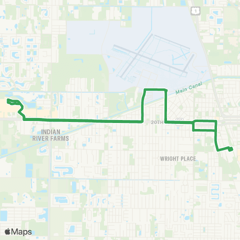 GoLine Indian River Mall Transit Hub-Indian River Mall Transit Hub map