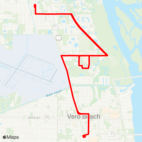 GoLine Gifford Health Ctr Transit Hub-US 1 / 45th St. map