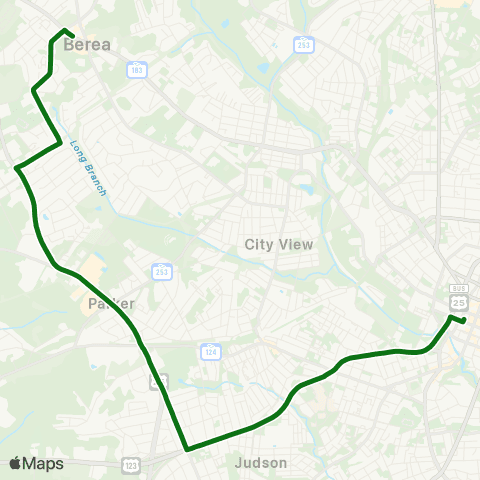 Greenlink White Horse map