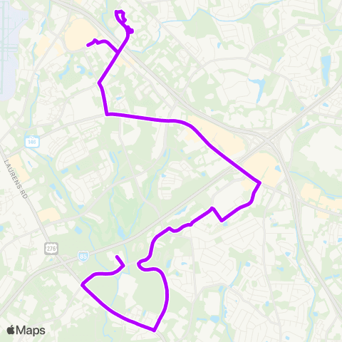Greenlink Woodruff Connector map