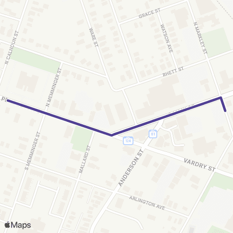 Greenlink Game Day South map