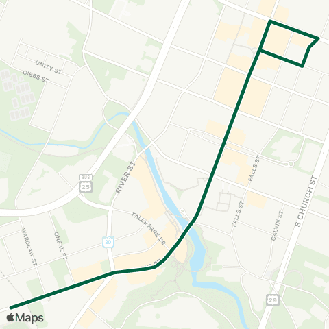 Greenlink Main Street map