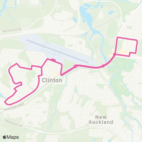Translink Gladstone Kin Kora - Clinton map
