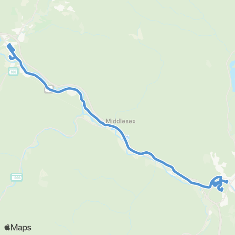 GMT Waterbury Commuter map