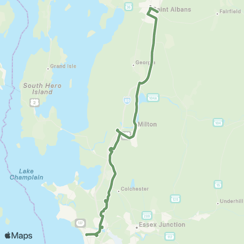 GMT Franklin County Commuter map