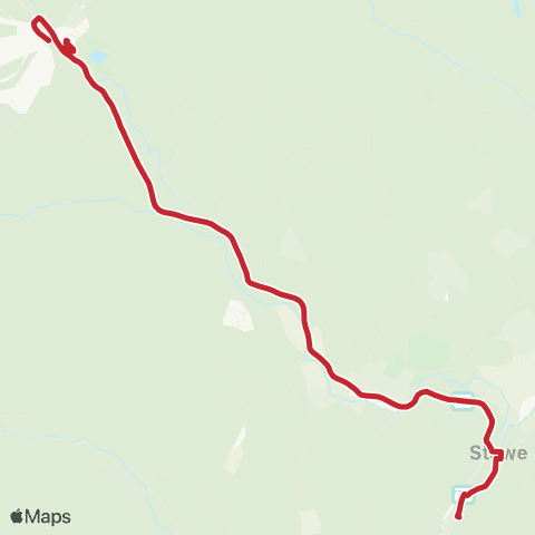 GMT Mountain Road Shuttle map