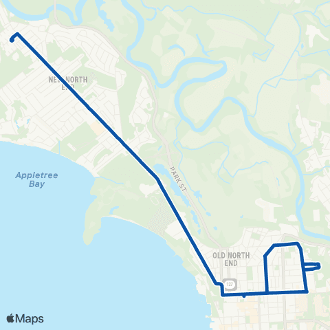 GMT North End Circulator Sunday map