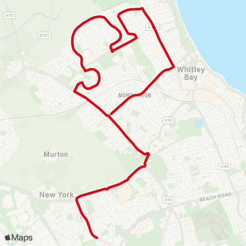 Go North East Cauldwell Lane-Dale Road - Lynn Road map