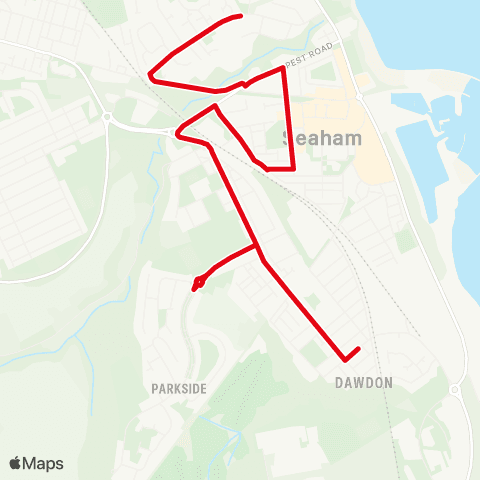 Go North East Heathway - St Mary Magdalen School map