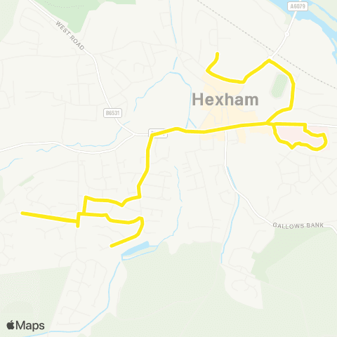 Go North East Aldi - Wydon Park map