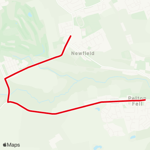 Go North East Glenside View Estate - Edward Terrace map