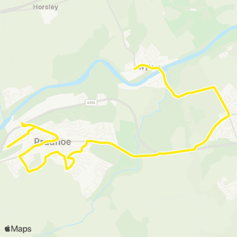 Go North East Charlie's Corner - Sycamore Grove map