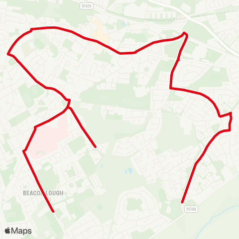Go North East Cardinal Hume Catholic Sch - Wealcroft map