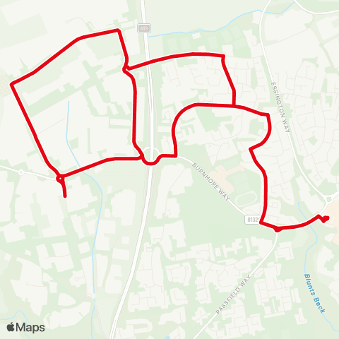 Go North East Peterlee Bus Sta Stand B - Peterlee Bus Sta Stand B map