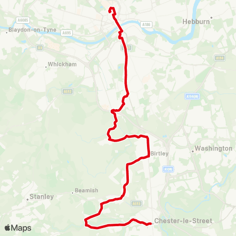 Go North East S Burns Stand L - Eldon Square Bus Sta map