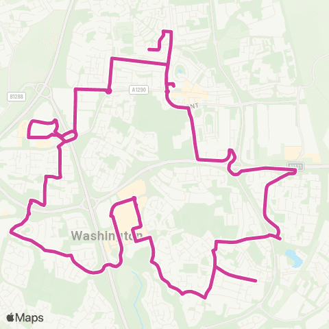 Go North East Concord Bus Sta - Concord Bus Sta map