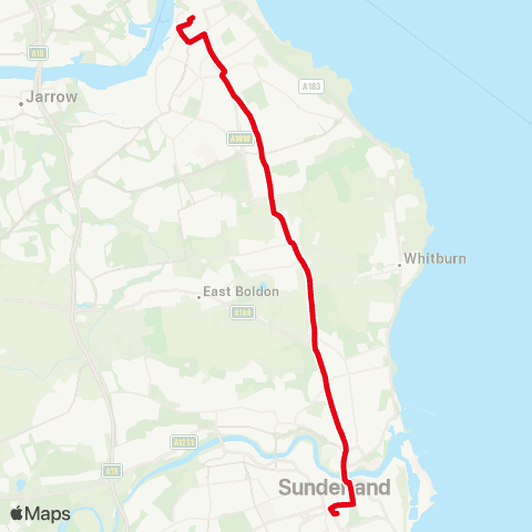 Go North East Interchange - Interchange map