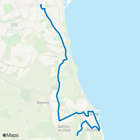 Go North East Heathway - Interchange map
