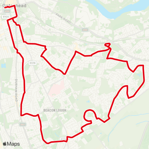 Go North East Interchange - Interchange map