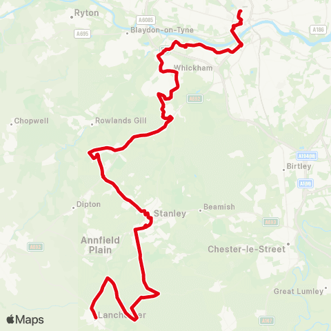 Go North East Green - Eldon Square Bus Station map