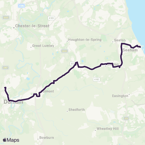 Go North East Bus Station Stand E - Interchange map