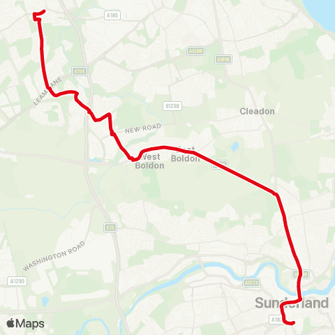 Go North East Interchange - Bus Station map