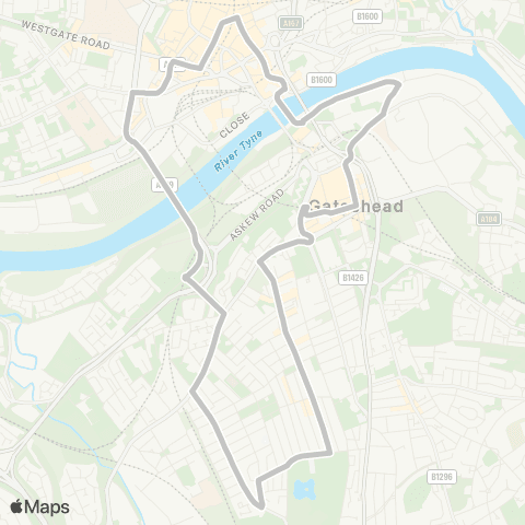 Go North East Monument Grey St - Monument Grey St map