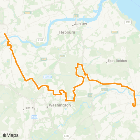 Go North East Interchange - Monument Market Street map