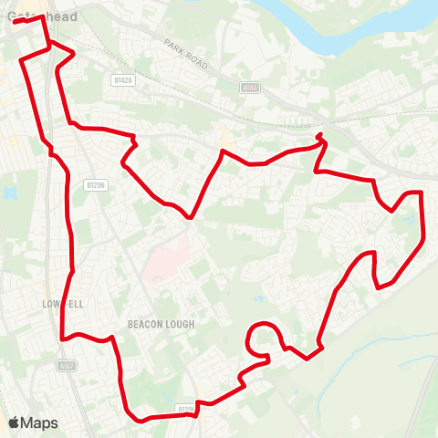 Go North East Interchange - Interchange map