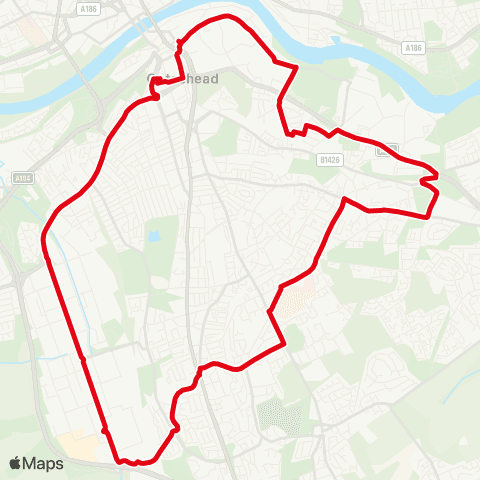 Go North East Interchange - Interchange map