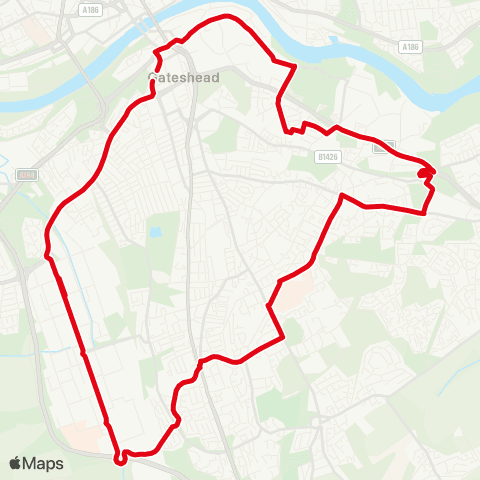 Go North East Interchange - Interchange map