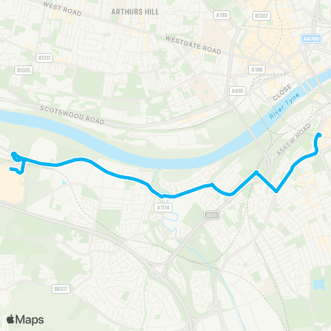 Go North East Interchange - Interchange map