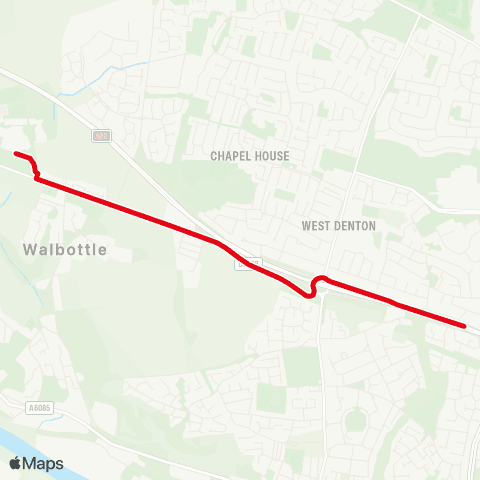 Go North East Walbottle Academy - West Road-South View map
